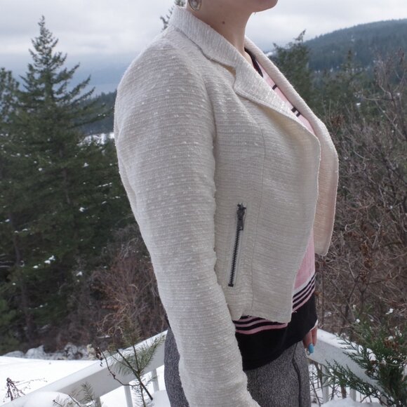 Vintage West Seal White Blazer 90s - Picture 8 of 9